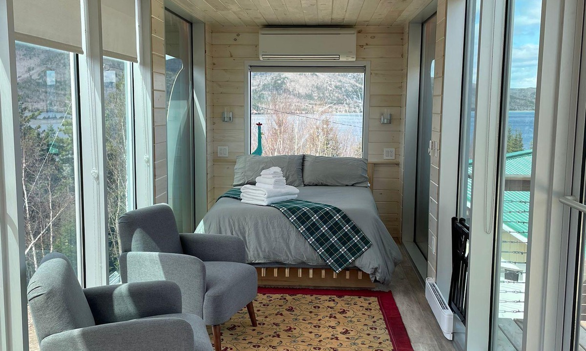 Englishtown Cabin | Eagles Nest Converted Shipping Container at Sally's Brook Wilderness Cabins