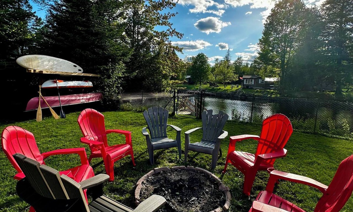 Baddow Cottage | Waterfront Kawartha Lakes A Frame Cottage with Hot Tub, Pet Friendly