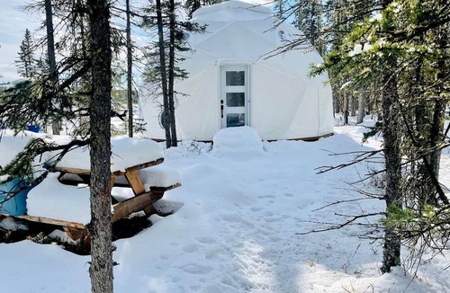 Calgary RV Rental | Breathtaking Views, Endless Memories: Family Holiday in a Riverside Big Dome in Bragg Creek