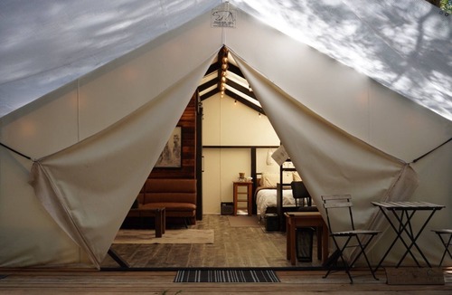 Mayne Island RV Rental | Cedar Grove Tent - Digital Detox Retreat