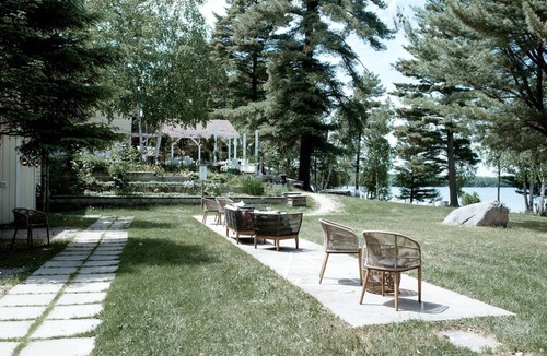 Strong RV Rental | Comfortable Tent Rental with Fire Pit on Lake Bernard, Ontario