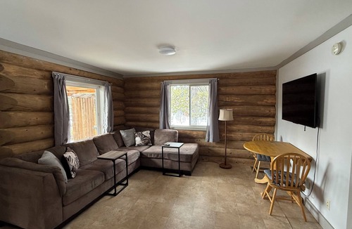 Stikine Region House | Cozy Log Cabin Upper Unit with Deck – Great access to Atlin, trails and beach!