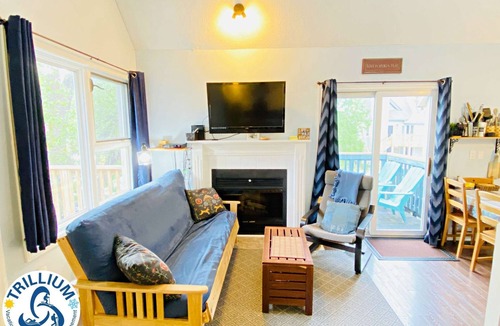 Craigleith Apartment | Cozy Studio Loft with 2 Baths Next to the Slopes