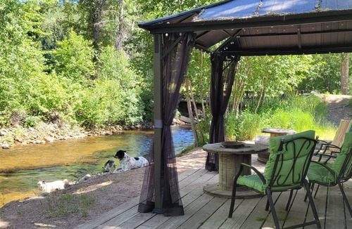 Okanagan-Similkameen Cabin | cozy studio cabin on 20 scenic acres over looking mountains and Hayes creek
