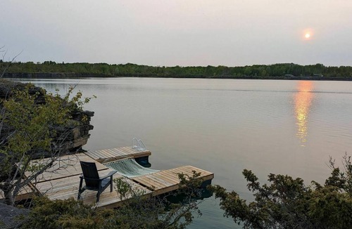 Kirkfield RV Rental | Cress Tent | Canvas Tent with Lake Access