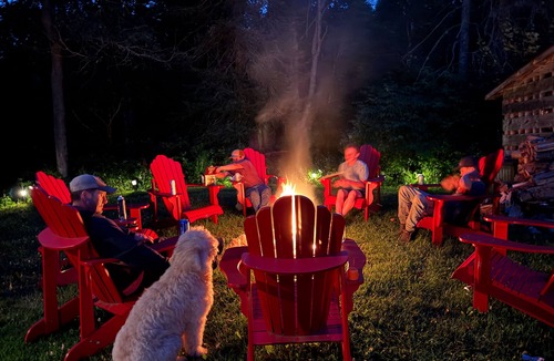 Strong Cabin | Dog friendly 100 acres of private woods hiking trails sleeps 8 play set