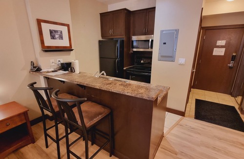 West Fernie Apartment | Hot Tub & Pool - Large Deck - Ground-Floor Studio