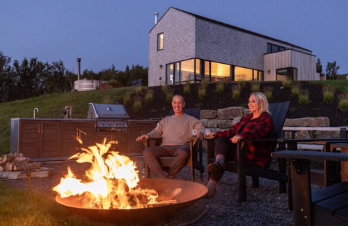 Inverness County Cottage | Juniper - Luxury Oceanview Cottage with Hot Tub & Private Beach Access near Cabot Trail