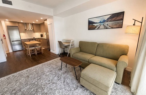 Kelowna Central Business District Apartment | Modern Downtown Retreat