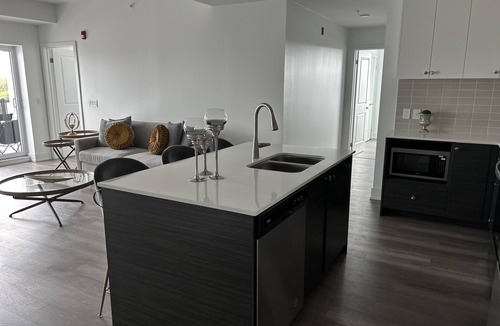 Fenelon Falls Apartment | Modern, spacious two bedroom condo with a lake view from windows and balcony