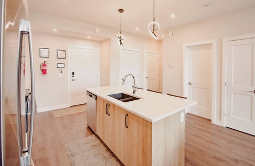 Golden Apartment | New Mountain View Condo | 2BR 3 Beds AC Vaulted Ceilings Top Floor