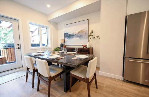 Panorama House | NEW Slope-side Townhouse at Panorama with hot tub and mountain views