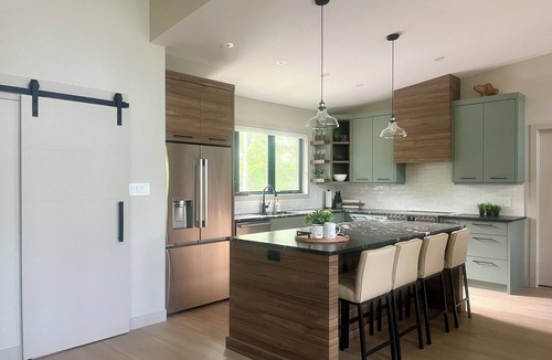 MacTier House | Newly constructed, beautiful, modern lakehouse with new barrel sauna