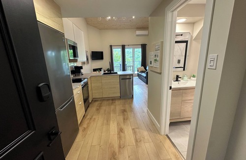 Mont-Tremblant Village Apartment | Nordic Fristad - A/C - 1 bedroom on 2nd floor - Mountain view