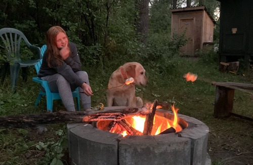 Brocket Cabin | Private 500 acre ranch riverside cabin and fishing Oldman River. Family and pets