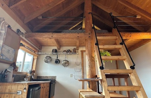 Otter Point Cabin | Sooke Oceanview Cabin Farmstay-nature, private, ocean/mountain views