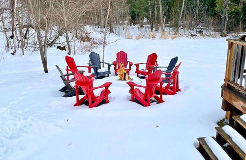South River Cottage | Spring Lake Chalets, 2 Chalets-Hot Tub, sleeps 10, private sandy beach!
