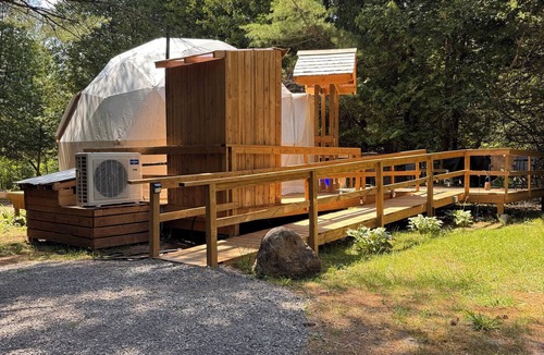 North Algona Wilberforce Cabin | The Cedar Grove Geodesic Dome - Waterfront Glamping in the Ottawa Valley