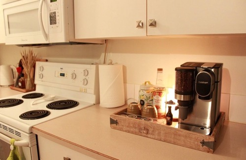Downtown Kelowna Apartment | The Creekside Stay: Private Patio Downtown Kelowna