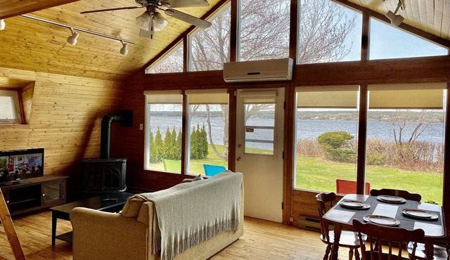 Cabin on the beach.