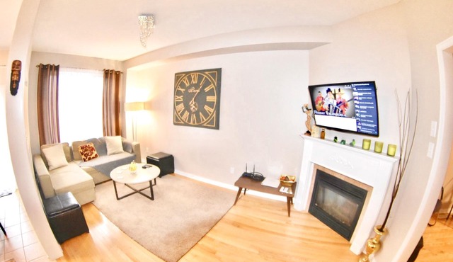 Cozy 4-Bdr, 3-Bath Retreat w/Patio in Toronto Suburbia – Your Perfect Escape!