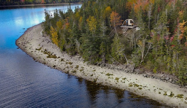 Dome Yurt On The Ocean and Private Beach, free Wifi