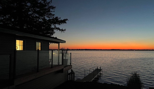 Entire Lakefront Cottage + Boathouse Cozy & Peaceful with Stunning Views