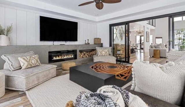 Farmhouse chic on Georgian Bluffs, where luxury meets comfort.