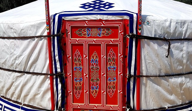 Flying moose yurt at Cabot Shores Wilderness Resort