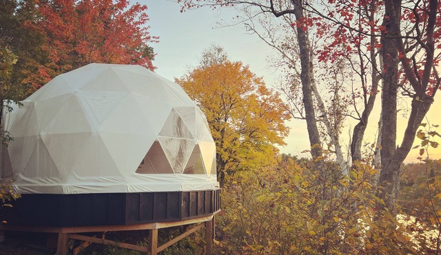 Geodesic River Dome off grid remote super camping