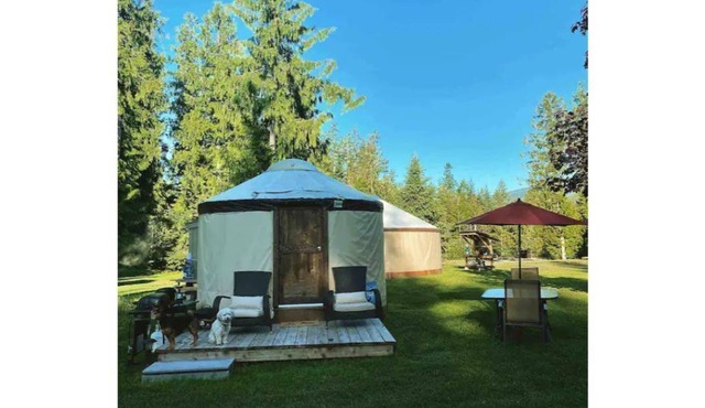 Glamping Yurts in little slice of paradise