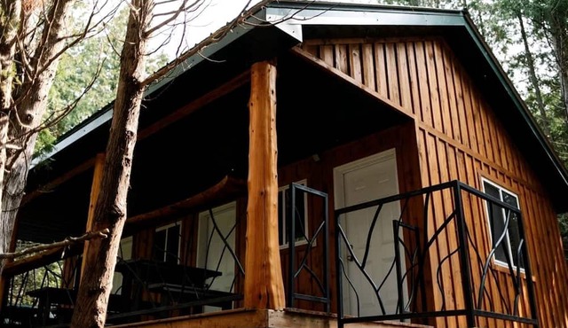 Lakeside Group Cabin with Huge Deck, Fire Pits & Sunset Views in Ontario, Canada