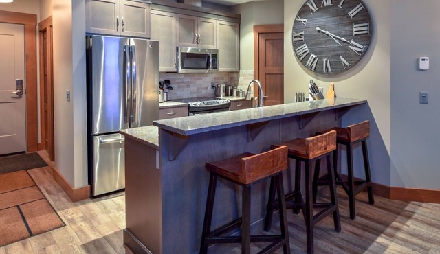 Luxury condo with ski-in ski-out access that is in the heart of the village.