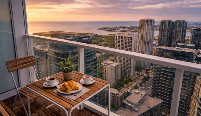 Luxury Penthouse | Skyline Views + Sauna + Work