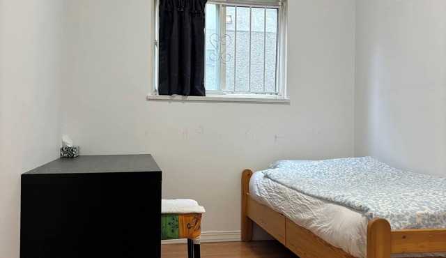 Main floor bedroom shared bathroom only for quiet single person to stay