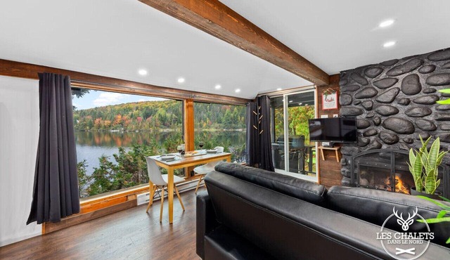 Mini-chalet bord de l`eau à louer dans les Laurentides