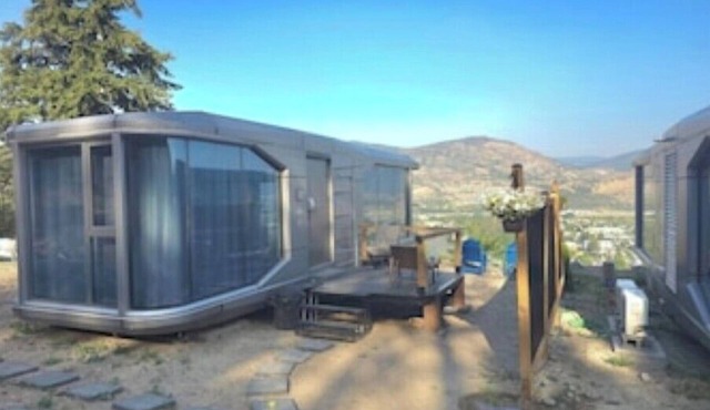 Modern Glass Pod on Vineyard