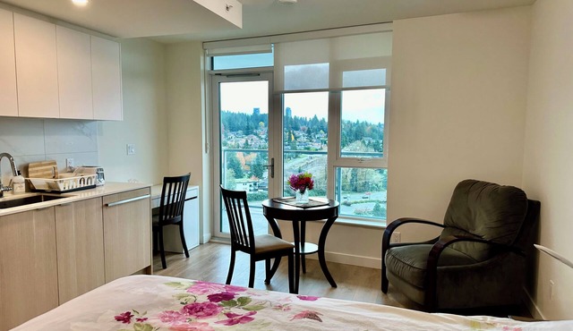 Monthly stay/Relocation condo near Lougheed Mall & SFU
