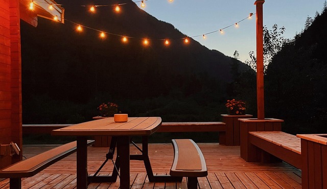 Peaceful cabin in the mountains with pond view. Pet friendly!