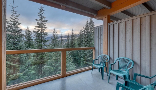 Perfect first-floor townhome with patio, kitchen, fireplace & mountain/ski views