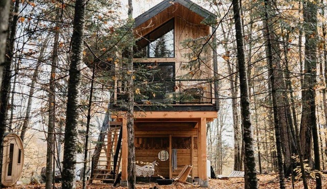 Raven`s Roost- private luxury treehouse with sauna