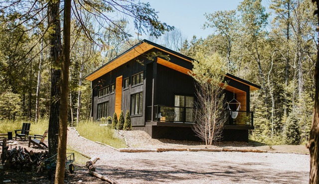 Scandinavian Cozy Cabin in the Woods