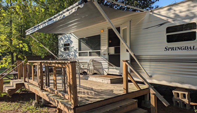 Springdale Trailer at Bon Echo Family Campground | Rustic Stay w/Beach Access