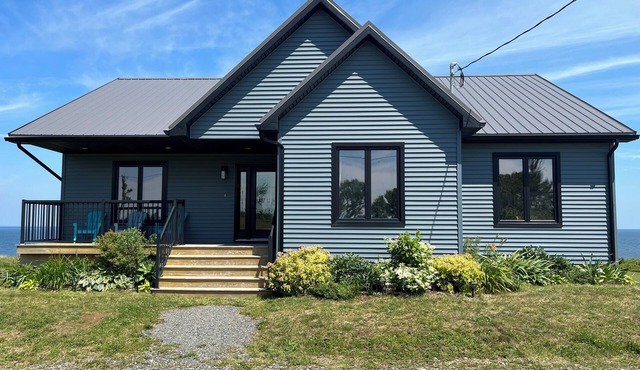 Stunning Modern Beach House: Private, Unblocked Ocean Views in Nova Scotia.