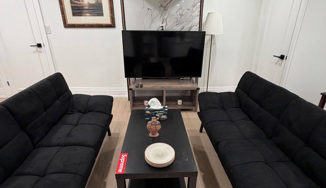 Stylish 2-bedroom fully furnished basement