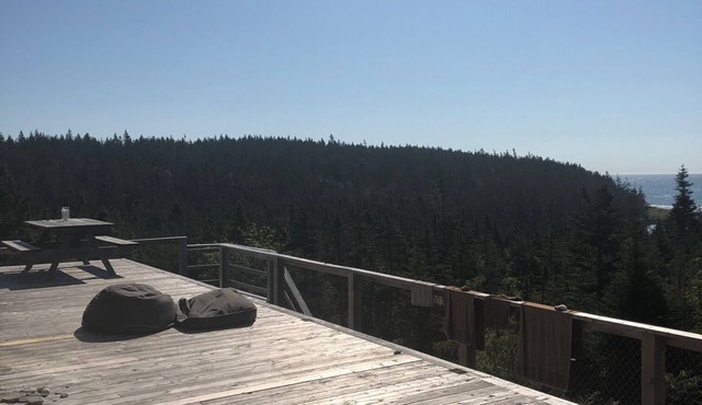 The Nest | Oceanfront Cottage on Nova Scotia’s Wild Ocean Coast | Deck & Stars
