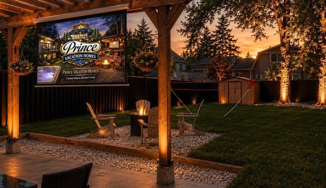 The Twin Haven : Hot Tub, Fire Pit & Theatre