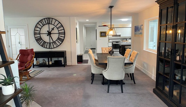 Warm and charming pet friendly home in Crescent Village and steps to the Beach.