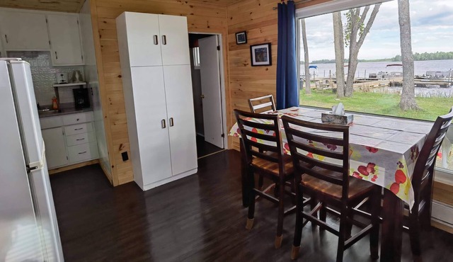 Water front cottages on lake Nippising