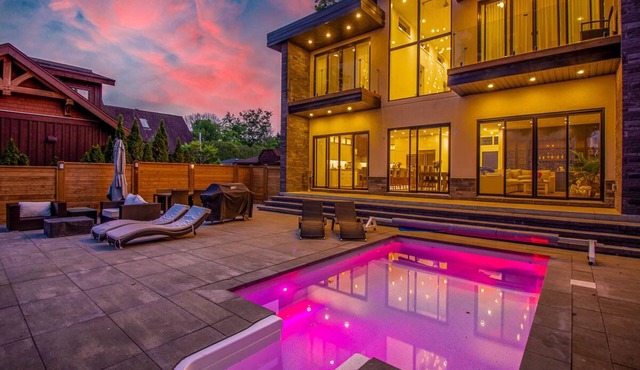 Waterfront home, Sauna, Jacuzzi, Heated pool 28-day